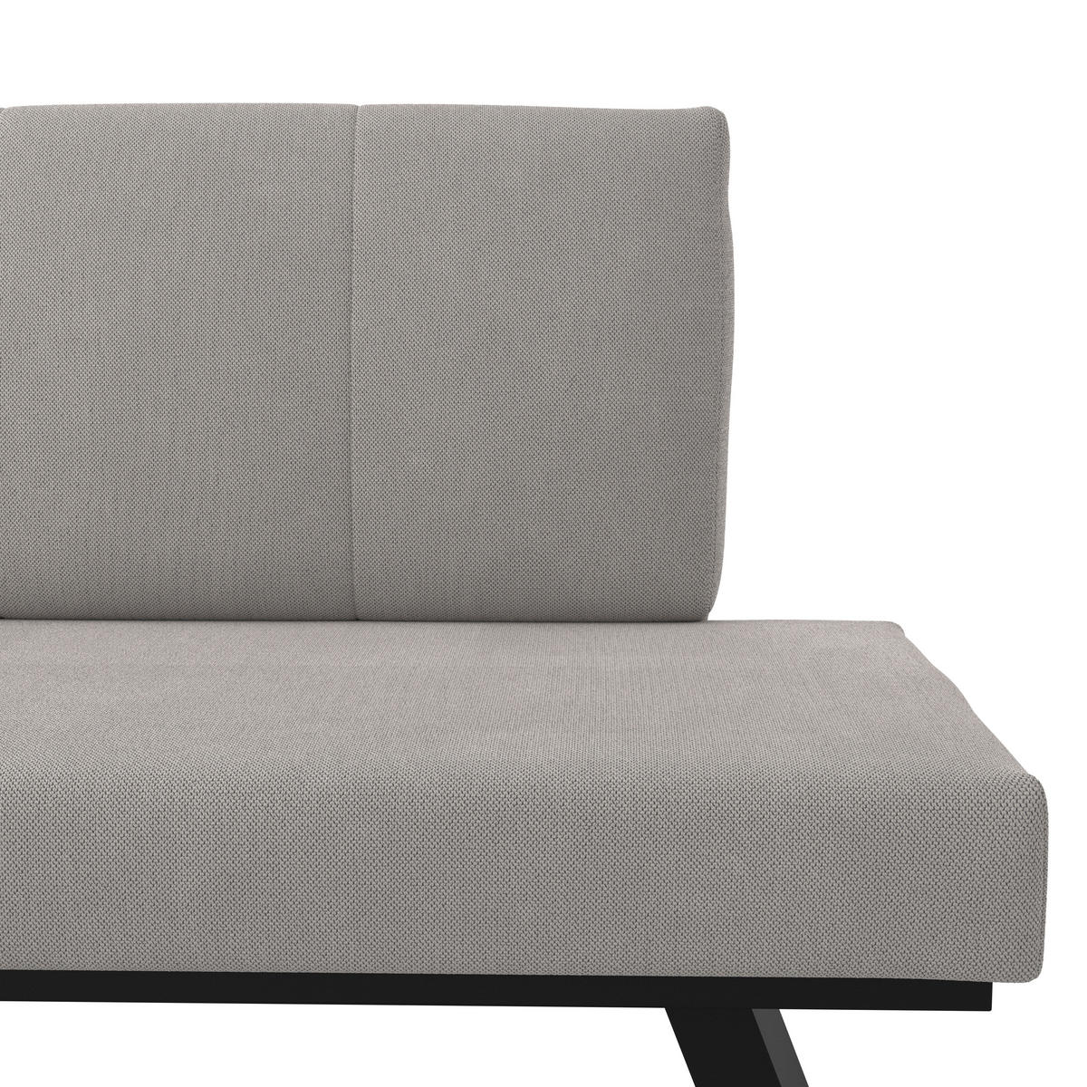 ECKBANK 150/185 cm Webstoff Beige   - Beige/Schwarz, KONVENTIONELL, Textil (150/185cm)