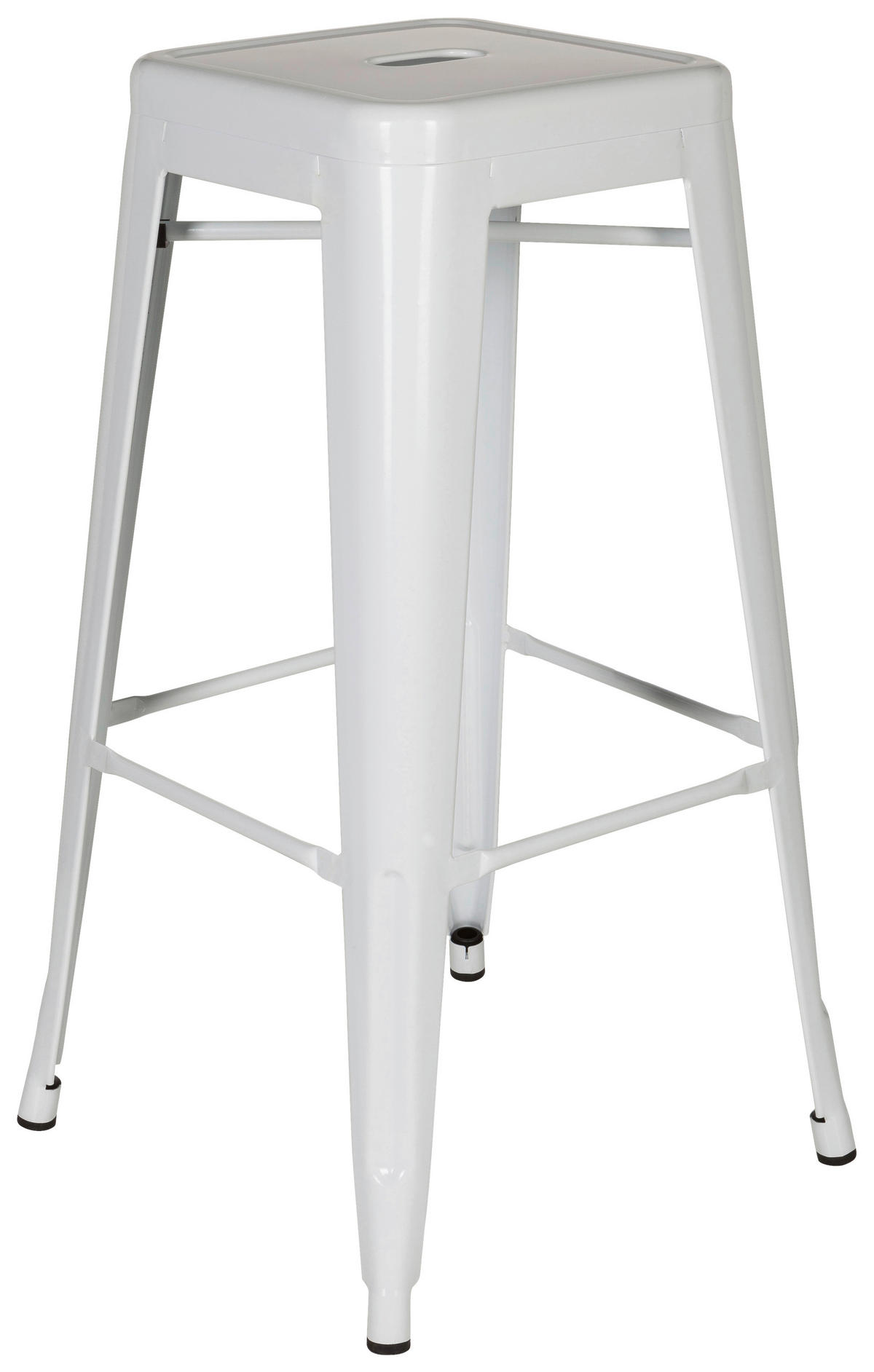 BAROVÁ ŽIDLE, bílá - bílá, Basics, kov (44/77/44cm) - MID.YOU