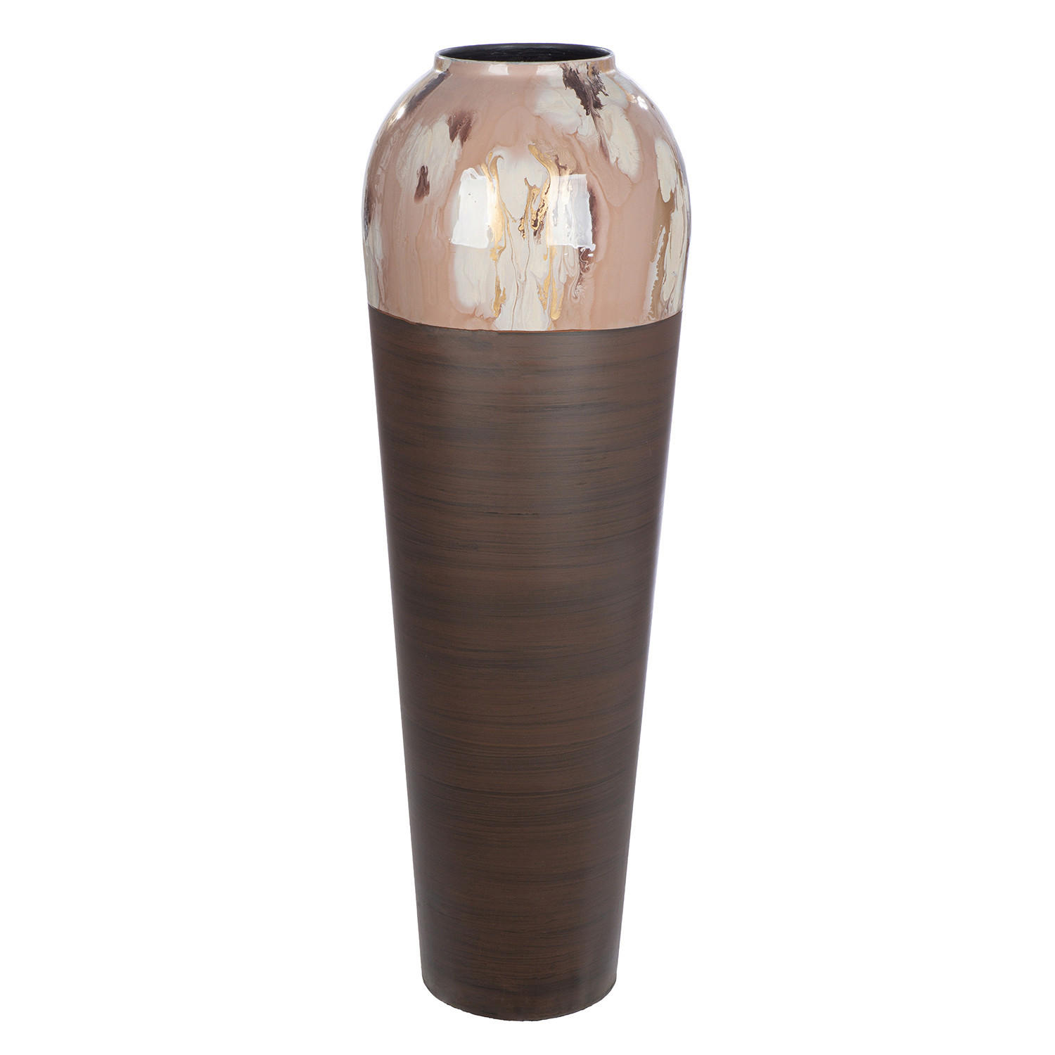XXXLutz Bodenvase Tinnum Braun, Beige 83 cm
