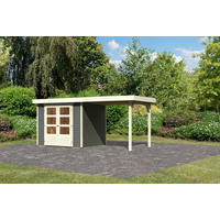 GARTENHAUS  - Grau, Basics, Holz (491/217/211cm) - Karibu