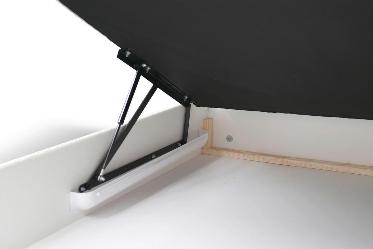 BOXBETT 180/200 cm  in Anthrazit  - Anthrazit/Schwarz, KONVENTIONELL, Holz/Holzwerkstoff (180/200cm) - home24