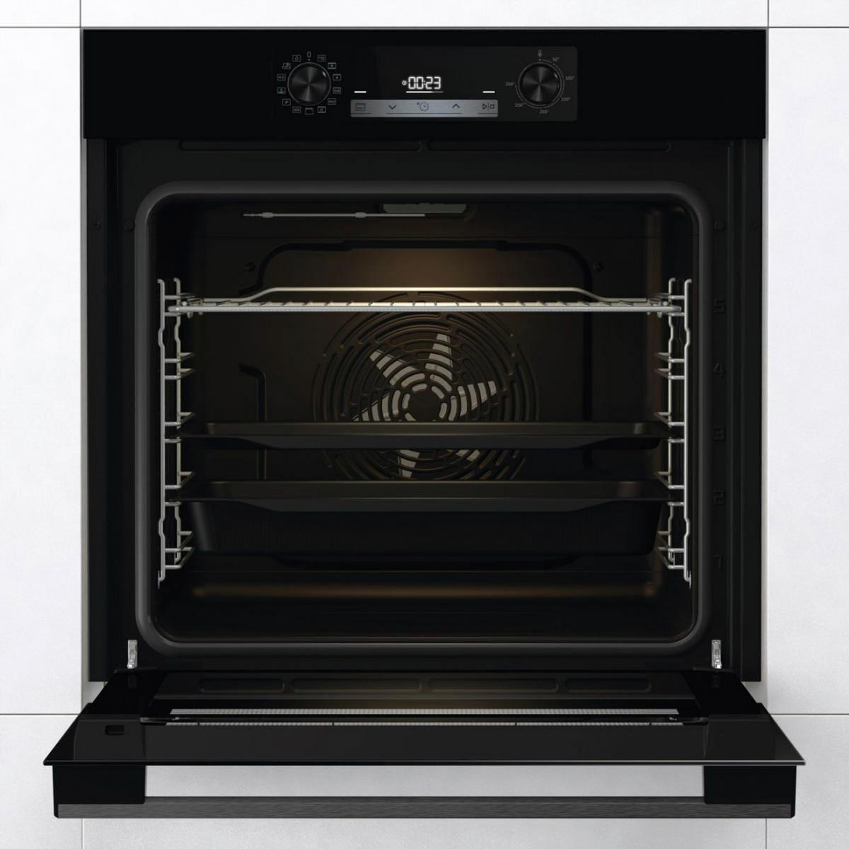 EINBAUBACKOFEN O65226ABS  - Schwarz, Basics, Glas/Metall (59,5/59,5/56,4cm) - Hisense