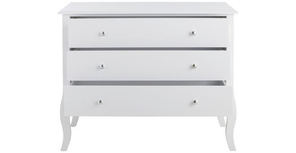 KOMMODE  in 100/80/45 cm  - Chromfarben/Weiß, Trend, Holz/Holzwerkstoff (100/80/45cm) - Landscape