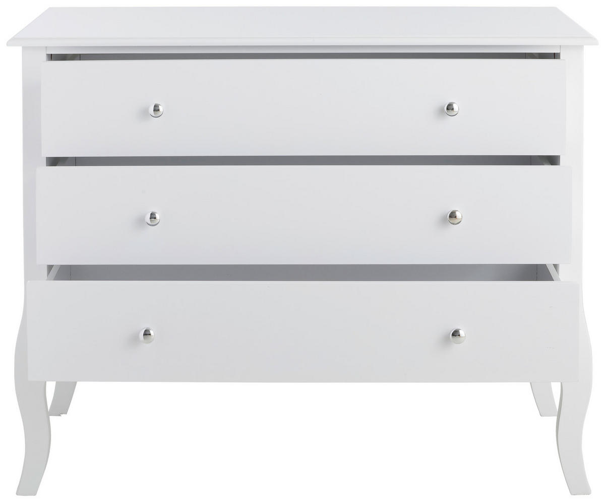 KOMMODE  in 100/80/45 cm  - Chromfarben/Weiß, Trend, Holz/Holzwerkstoff (100/80/45cm) - Landscape