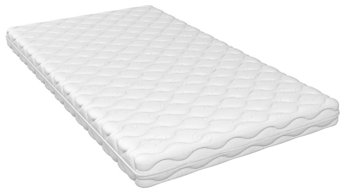 KOMFORTSCHAUMMATRATZE 180/200 cm Höhe ca. 9 cm  - Weiß, Basics, Textil (180/200cm) - Boxxx
