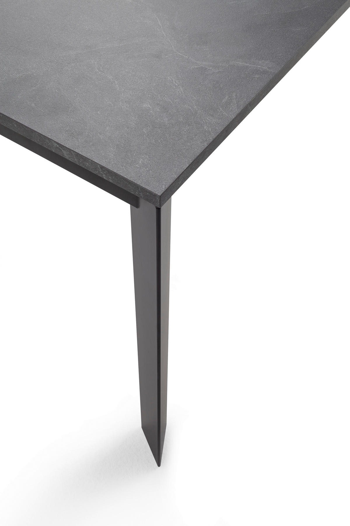 ESSTISCH Schwarz, Eichefarben rechteckig  ausziehbar, in verschiedenen Größen erhältlich, in verschiedenen Holzdekoren erhältlich  - Eichefarben/Schwarz, Design, Holzwerkstoff/Metall (120-180/80/75cm) - home24