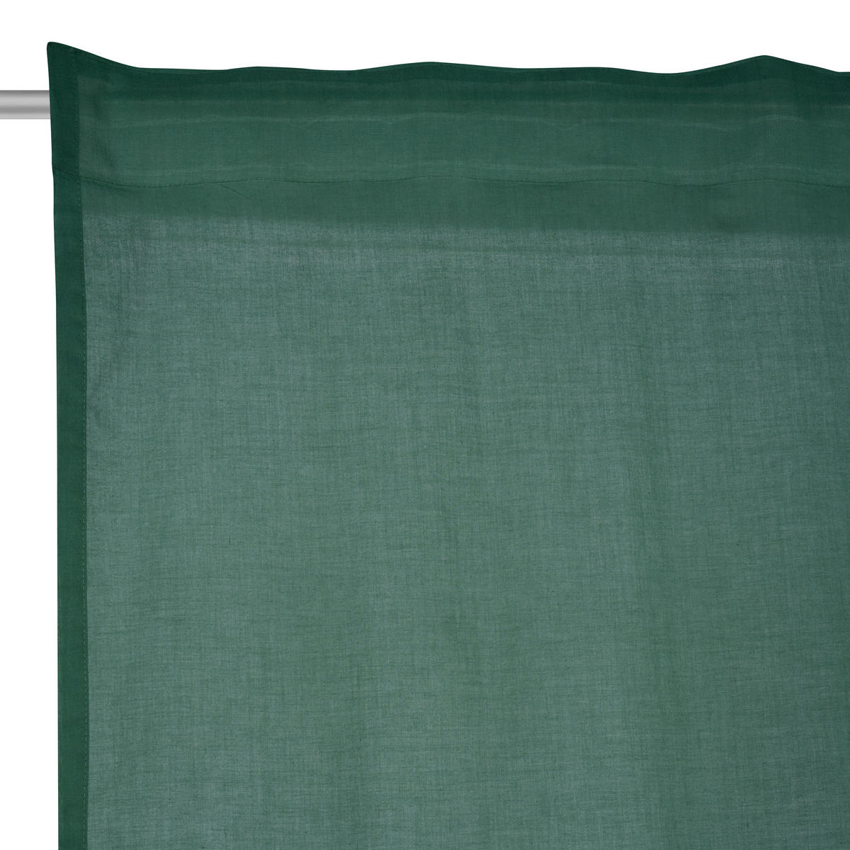 FERTIGVORHANG  transparent  140/255 cm   - Dunkelgrün, Basics, Textil (140/255cm) - Bio:Vio