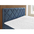 BOXSPRINGBETT 160/200 cm  in Dunkelblau  - Schwarz/Dunkelblau, KONVENTIONELL, Kunststoff/Textil (160/200cm) - Carryhome