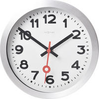 WANDUHR Silberfarben 19/19/3,8 cm  - Silberfarben, Basics, Metall (19/19/3,8cm) - Nextime