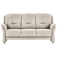 3-SITZER-SOFA in Mikrofaser Creme  - Beige/Creme, Konventionell, Textil/Metall (198/100/89cm) - Beldomo Comfort
