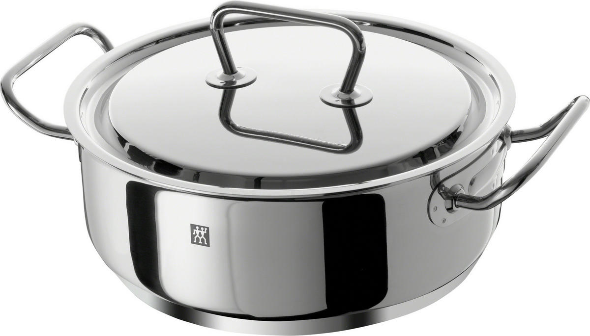 BRATENTOPF 4,5 L  - Silberfarben, Basics, Metall (24/15,10cm) - Zwilling
