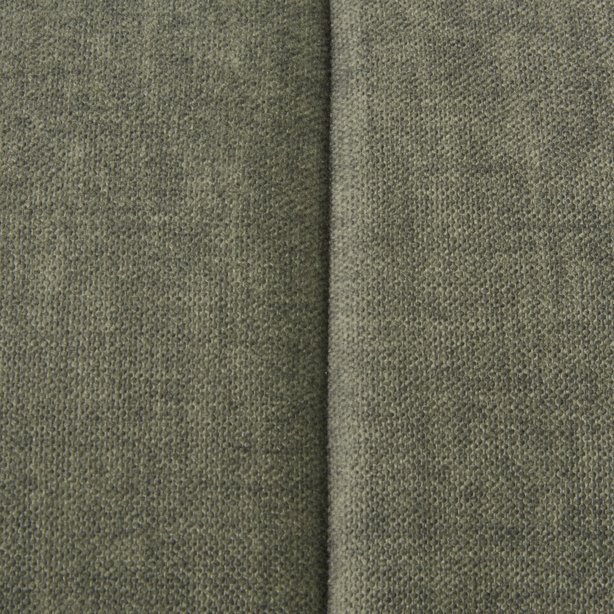ECKSOFA in Flachgewebe Olivgrün  - Schwarz/Olivgrün, Design, Textil/Metall (273/180cm) - Hom`in