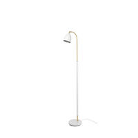 GOLVLAMPA Floor Lamp Deluxe 22,9/133,8 cm    - vit/mässingsfärgad, Basics, metall (22,9/133,8cm) - Belid
