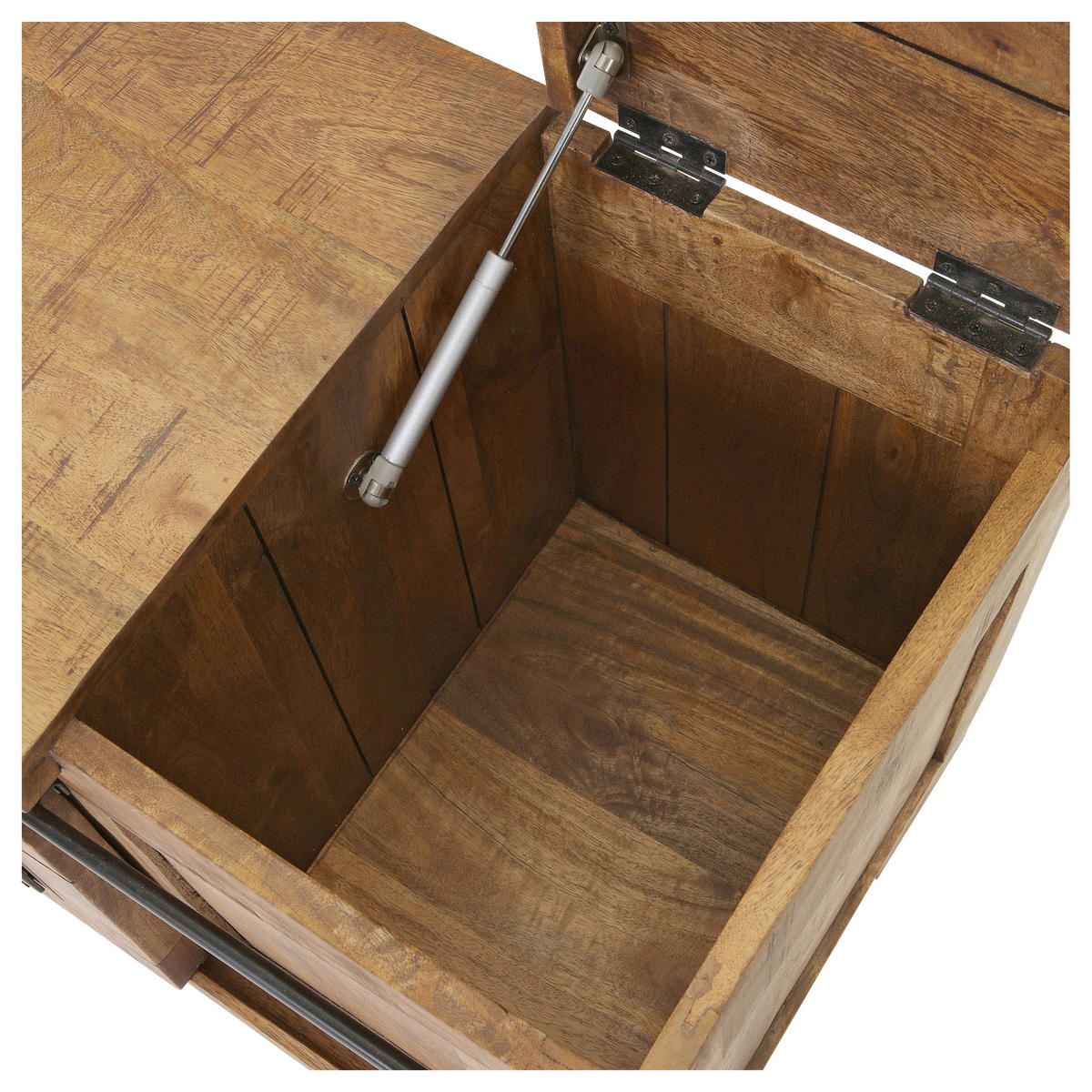 KOMMODE  in 75/50/45 cm  - Schwarz/Naturfarben, KONVENTIONELL, Holz/Metall (75/50/45cm) - Landscape