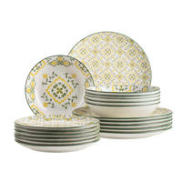 TELLERSET GRANADA 18-teilig  - Gelb/Weiß, Basics, Keramik - Mäser