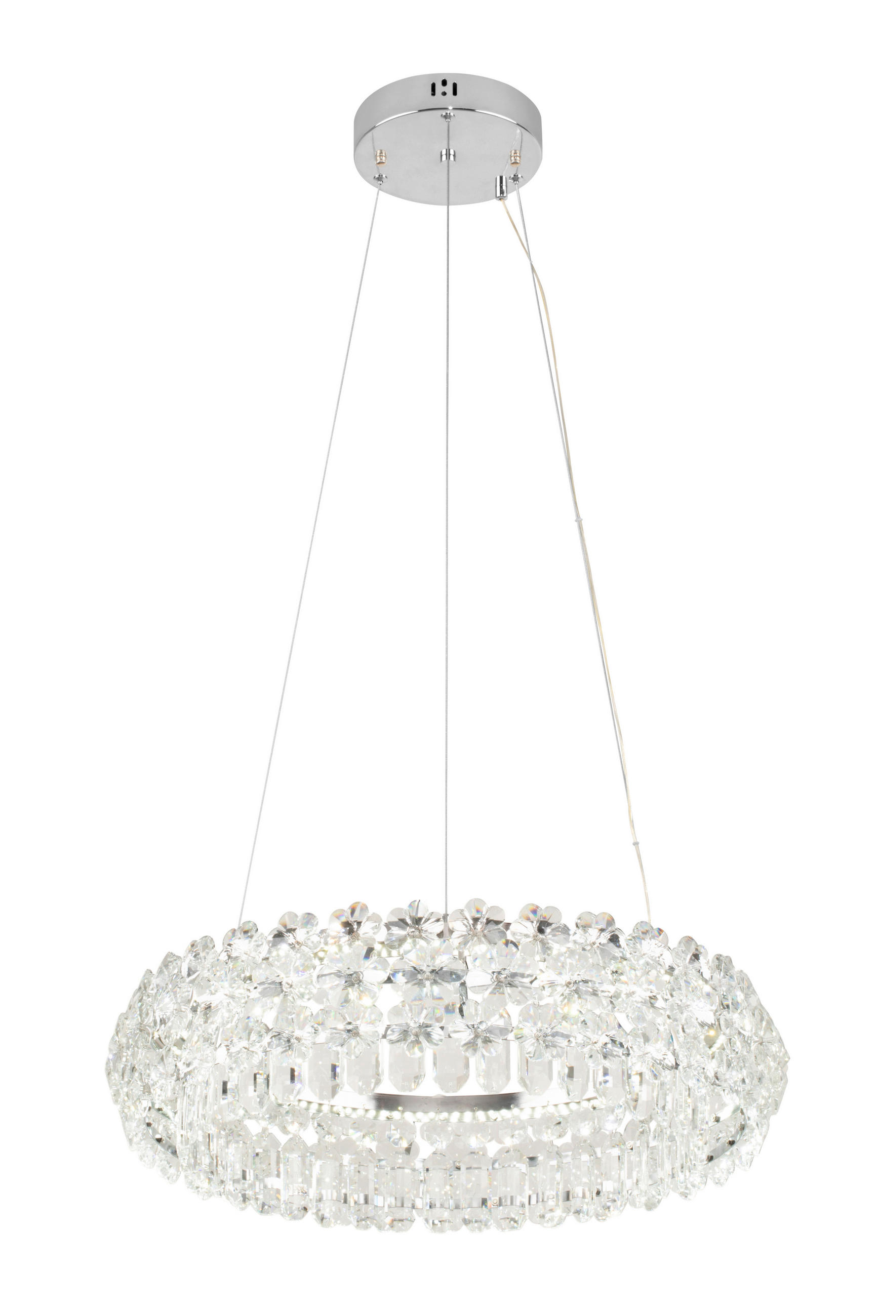 Thumbnail - Glandor Led-Hängeleuchte Bristol, Klar, Metall, Glas, Uni,Uni, rund,rund, 150 cm, RoHS, Bsci, CE, Farbtemperaturwechsler...