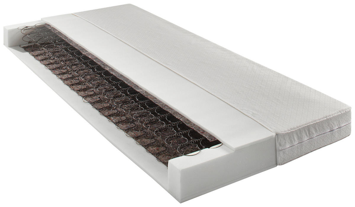 FEDERKERNMATRATZE - Weiß, Basics, Textil (90/200cm) - Boxxx