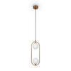 PENDELLEUCHTE 17/12/48 cm    - Weiss/Messingfarben, Trend, Glas/Metall (17/12/48cm) - MAYTONI