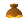 DECKENLEUCHTE SIEMON 25/19 cm   - Currygelb/Messingfarben, Design, Metall (25/19cm) - Lucide