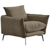 FÅTÖLJ i textil brun  - brun/svart, Design, metall/textil (96/84/100cm) - Livetastic