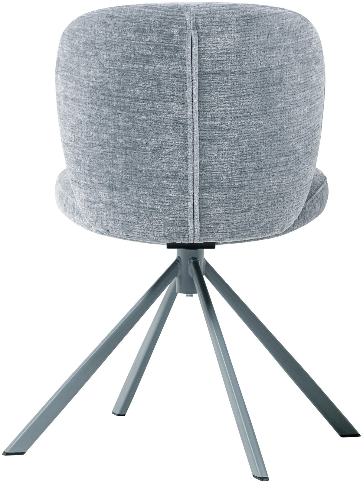 STUHL-SET 2 Stück Sitzfläche 360° drehbar Bouclé  - Blau, MODERN, Textil/Metall (58/80/65cm) - Livetastic