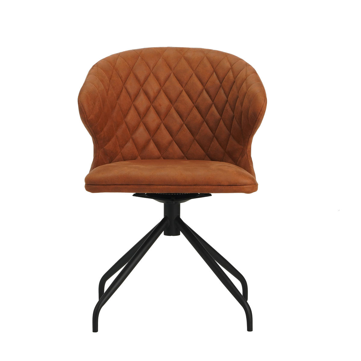 STOLIČKA S PODRÚČKAMI, mikrovlákno, koňaková - čierna/koňaková, Modern, kov/textil (56/80/44cm) - MID.YOU