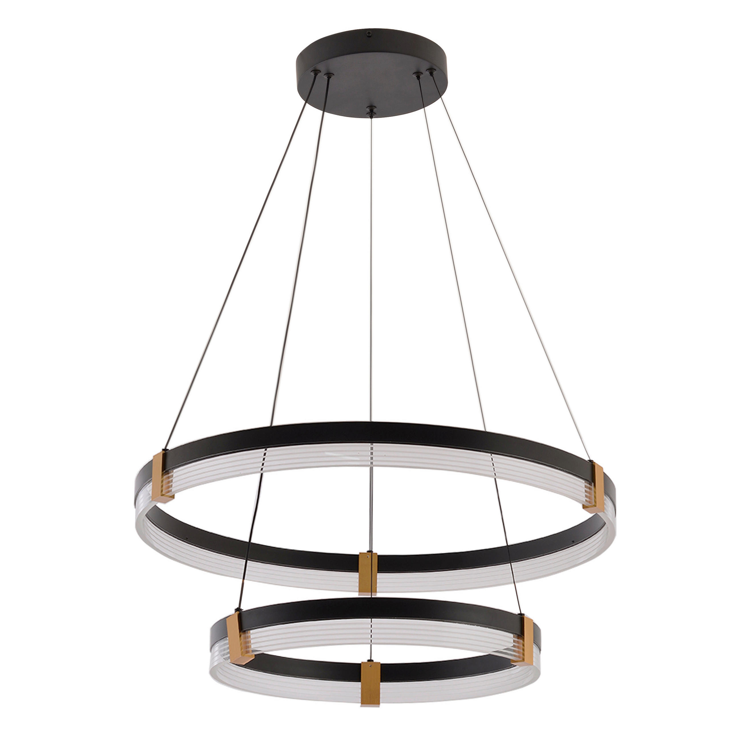 LED-HÄNGELEUCHTE Plum 150/60/60 cm  - Schwarz, Design, Metall (150/60/60cm)