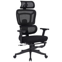 OTOČNÁ ŽIDLE, síťovina, černá - černá, Design, kov/textil (67,5/126-134/65cm) - Novel