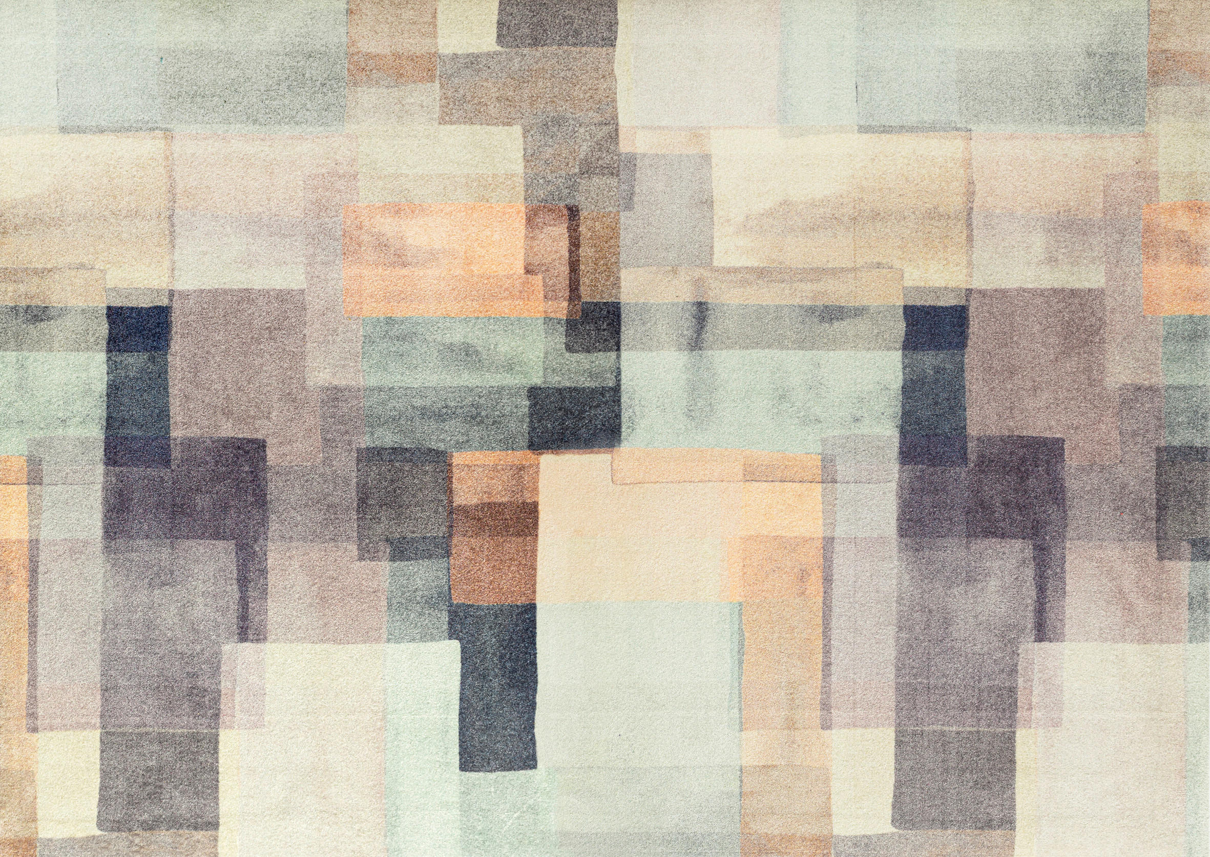 FLACHWEBETEPPICH 170/240 cm Gentle Blocks Grau  - Grau, Design, Kunststoff/Textil (170/240cm) - wash+dry