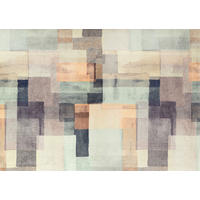 FLACHWEBETEPPICH 170/240 cm Gentle Blocks Grau  - Grau, Design, Kunststoff/Textil (170/240cm) - wash+dry