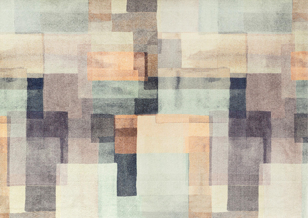 FLACHWEBETEPPICH 170/240 cm Gentle Blocks Grau  - Grau, Design, Kunststoff/Textil (170/240cm) - wash+dry