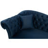 REKAMIÉ textil sötétkék  - sötétkék/fekete, Design, textil/fa (216/91/103cm) - MID.YOU