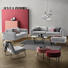 SOFA in Textil Grau - Schwarz/Grau, Design, Textil/Metall (249/86/96cm) - Lomoco SOFA in Textil Grau - Schwarz/Grau, Design, Textil/Metall (249/86/96cm) - Lomoco
