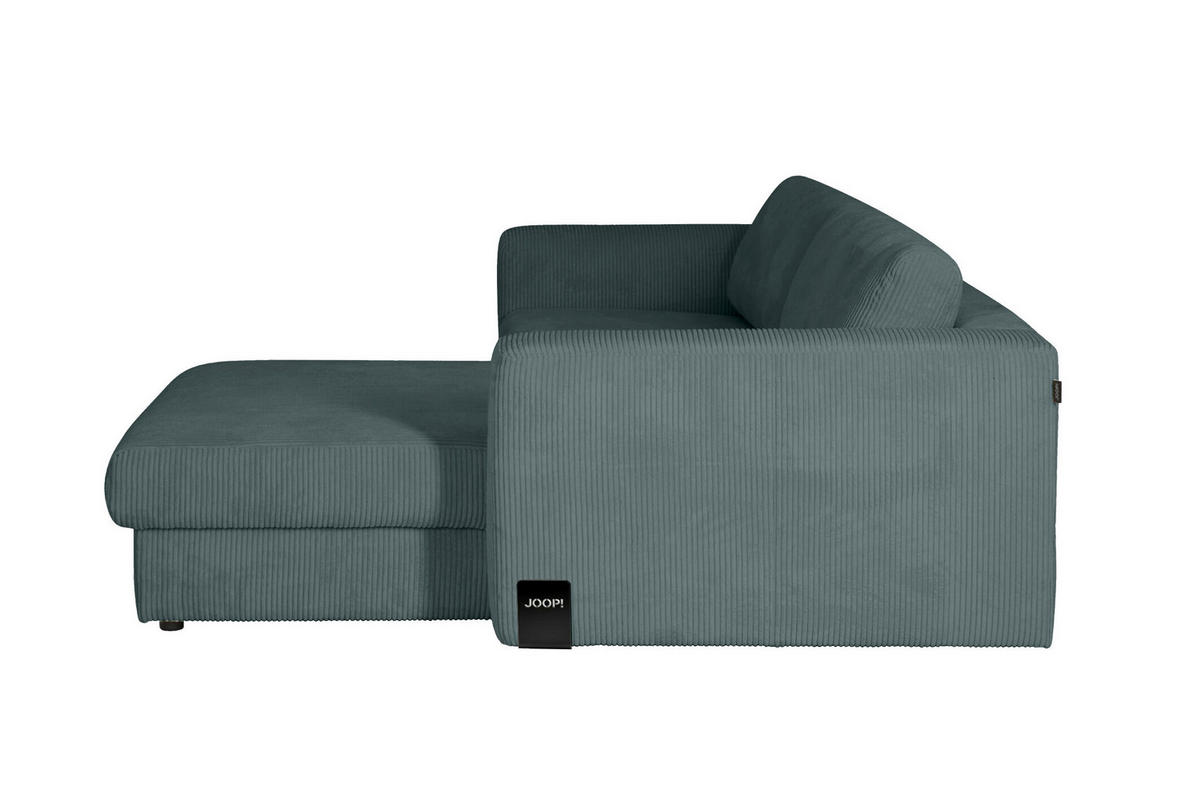 ECKSOFA JOOP Petrol Cord  - Petrol/Schwarz, KONVENTIONELL, Kunststoff/Textil (269/192cm) - Joop!