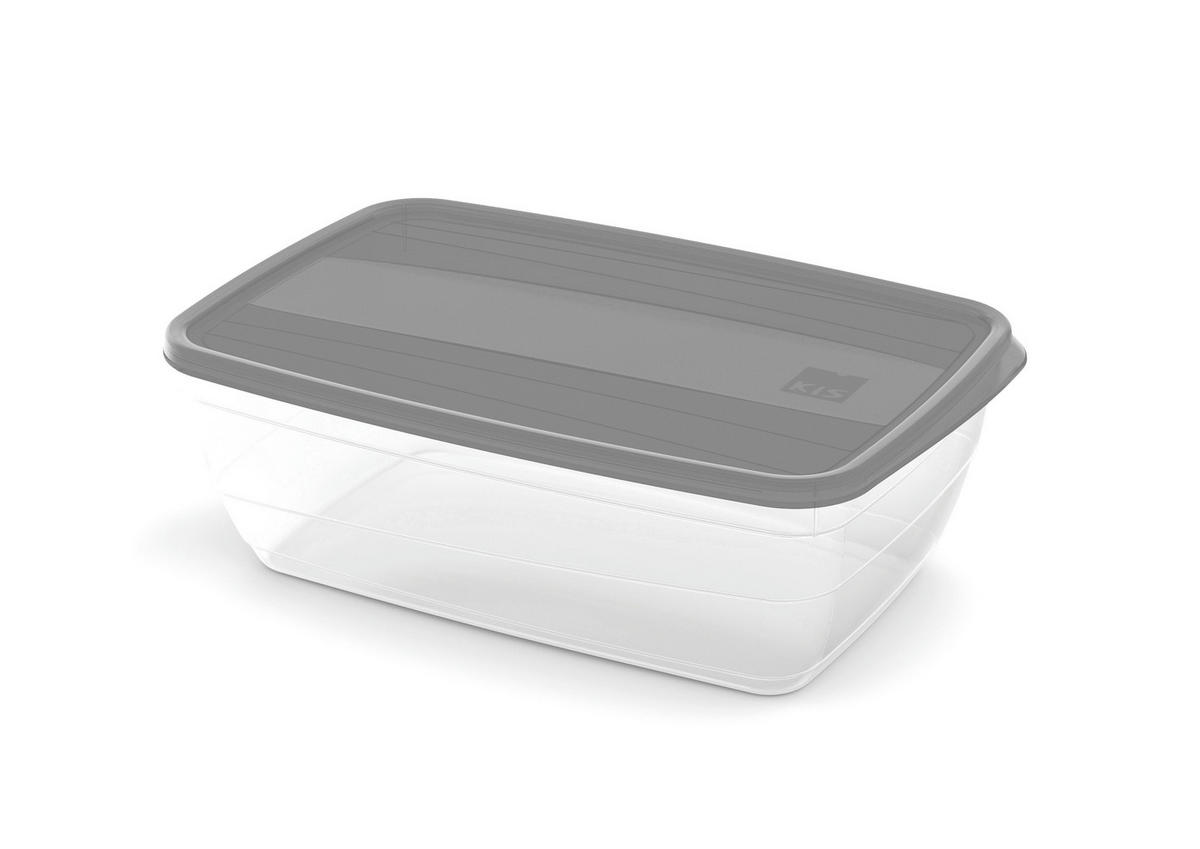 ÉTELTÁROLÓ KÉSZLET   - áttetsző/kék, Basics, műanyag (14/10/20cm)