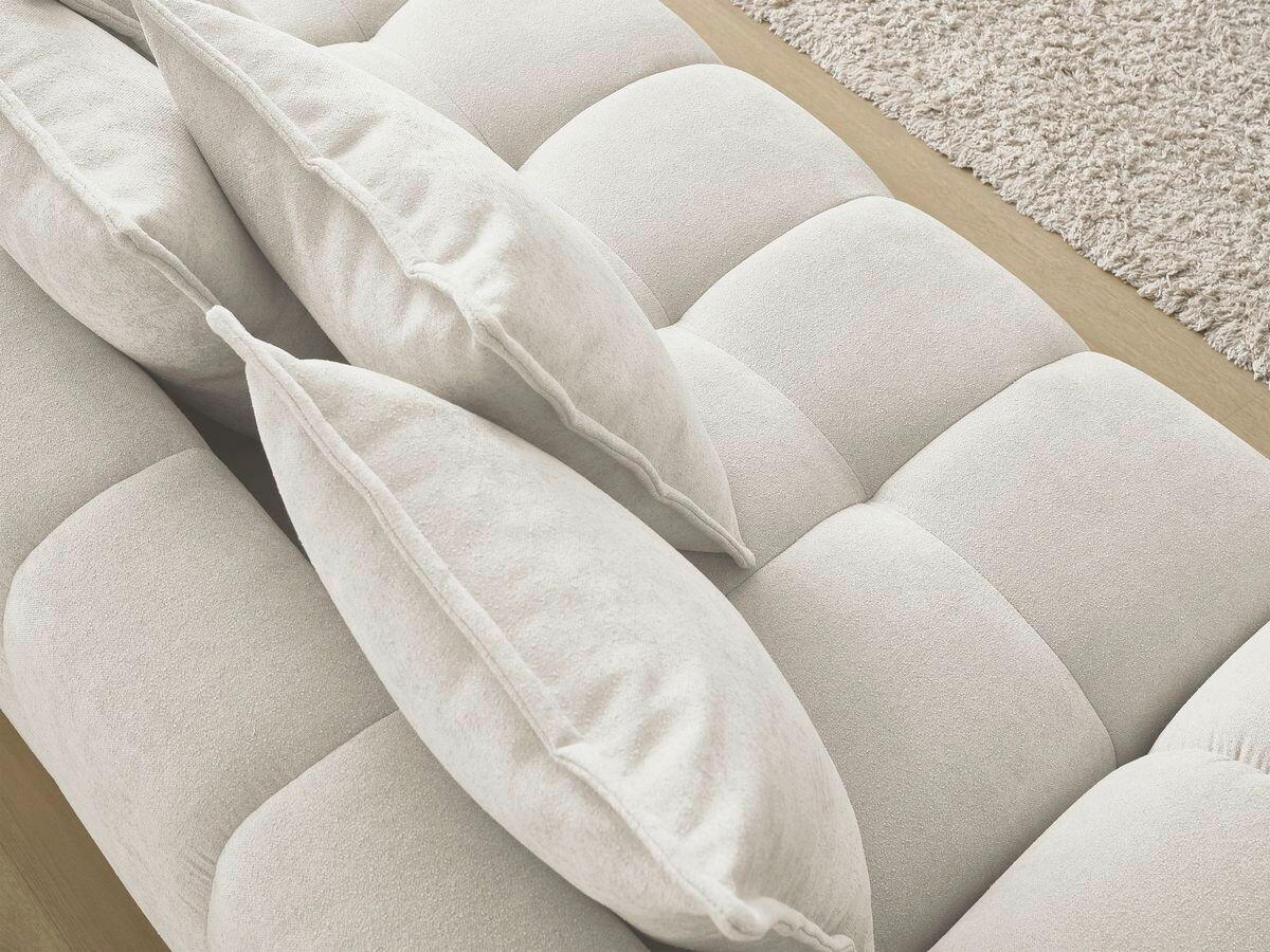 3-SITZER-SOFA EVEREST Struktur Beige  - Beige/Schwarz, MODERN, Kunststoff/Textil (278/90/115cm)