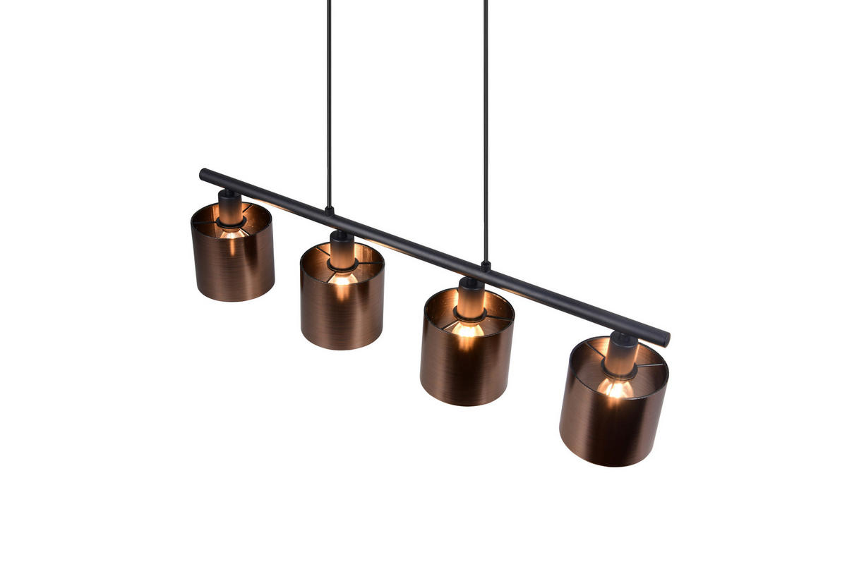 FÜGGESZTÉK - fekete/bronzszínű, Design, műanyag/fém (75/150/12cm)