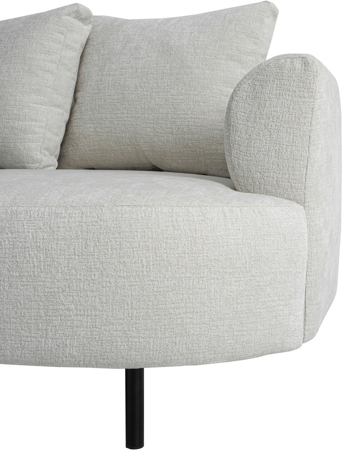 SOFFA i sammet beige  - beige/brun, Klassisk, metall/trä (264/81/167cm) - Niels Andersson