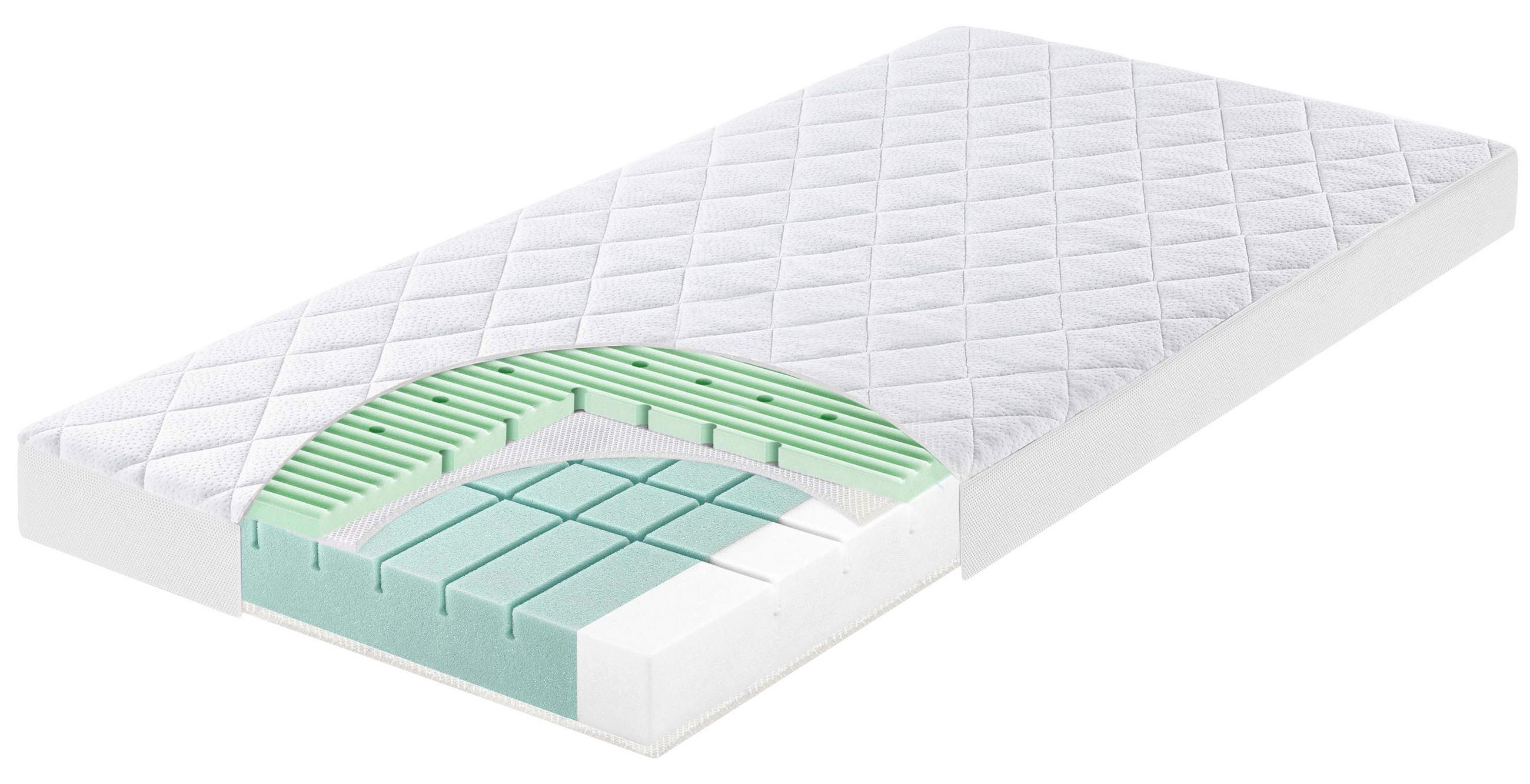 KINDERMATRATZE Babydream Flow Expert  70/140 cm    - Weiß, Basics, Textil (70/140cm) - Julius Zöllner