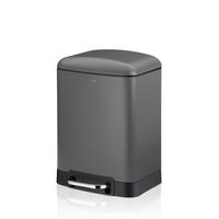 KOSMETIKEIMER 6 l  Metall  - Schwarz/Grau, Basics, Kunststoff/Metall (22,5/20,5/32,5cm) - Kela