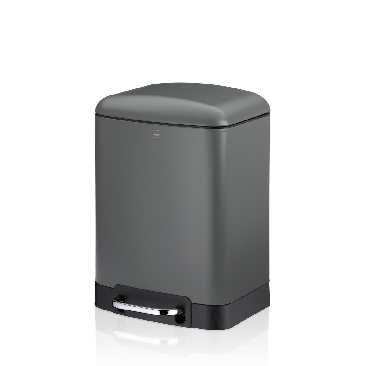 KOSMETIKEIMER 6 l  Metall  - Schwarz/Grau, Basics, Kunststoff/Metall (22,5/20,5/32,5cm) - Kela