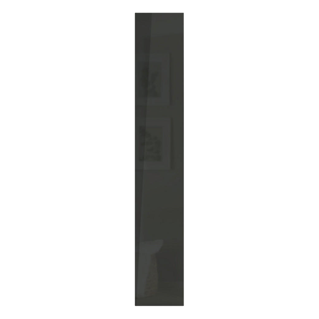 Thumbnail - Hom`in Hochglanztür System Unit, Anthrazit Hochglanz, Holzwerkstoff, 45.4x203x1.8 cm, Schlafzimmer, Kleiderschränke, Sch...