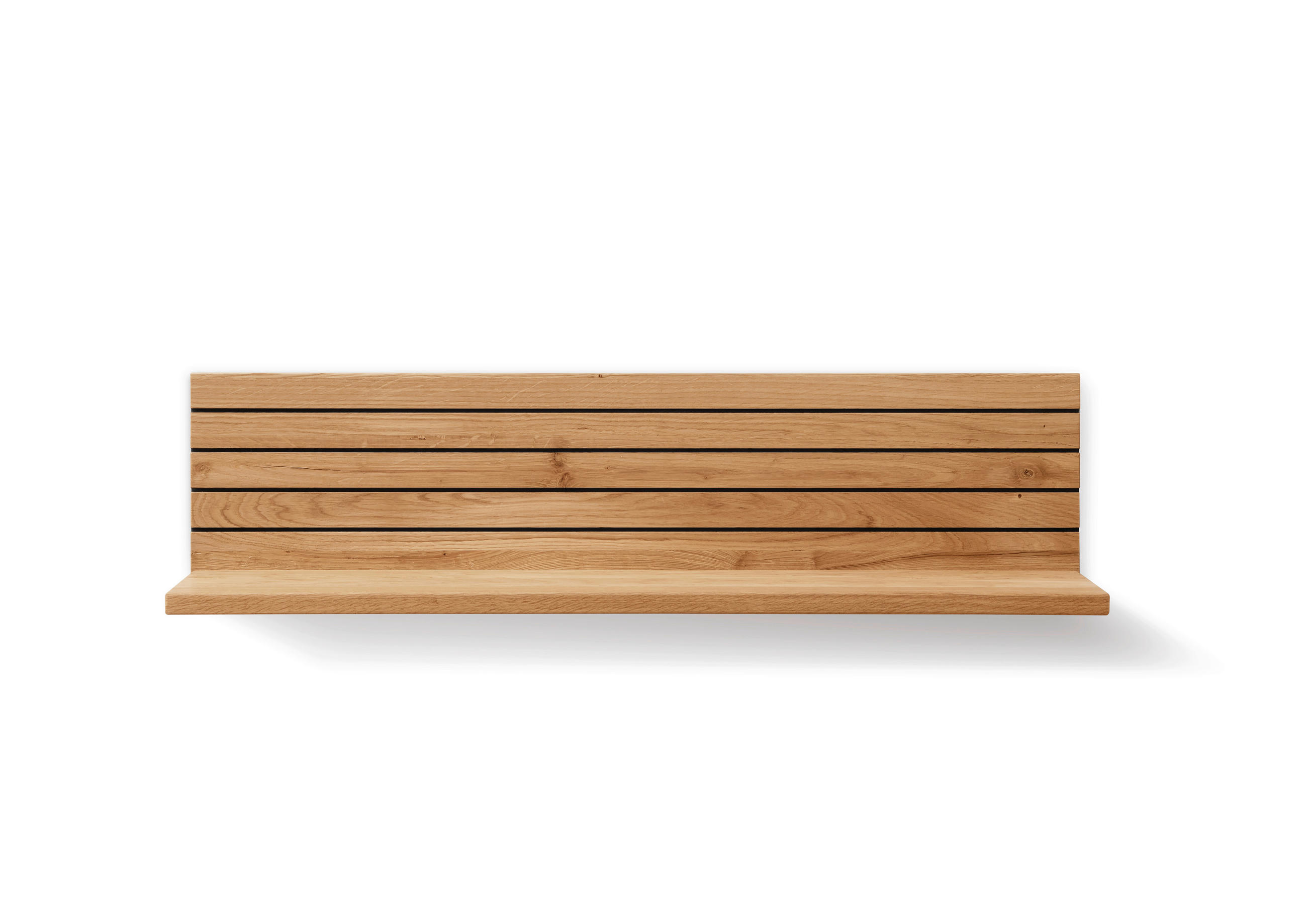 WANDBOARD Holz Asteiche massiv Eichefarben  - Eichefarben, KONVENTIONELL, Holz (78/19/21cm) - Linea Natura