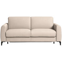 SCHLAFSOFA  in Cord Creme  - Creme/Schwarz, KONVENTIONELL, Holz/Textil (203/88/102cm) - Novel