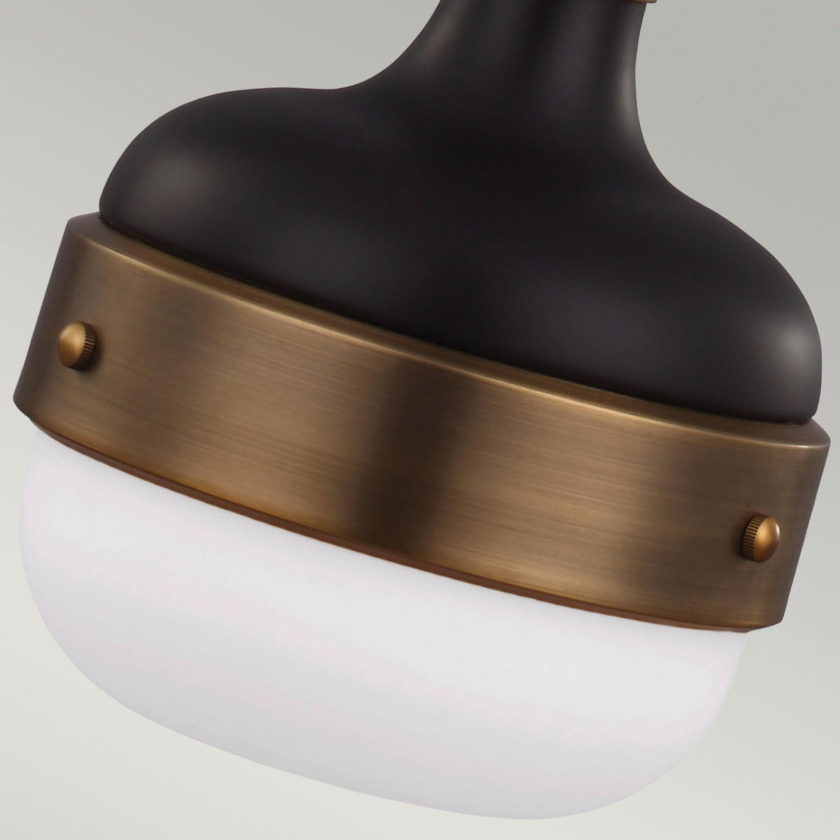HÄNGELEUCHTE 20.3/43.2 cm    - Messingfarben/Schwarz, Konventionell, Glas/Metall (20.3/43.2cm) - Elstead Lighting