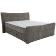 BOXSPRINGBETT 140/200 cm  in Grau  - Grau, KONVENTIONELL, Textil/Metall (140/200cm) - Esposa