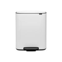ABFALLEIMER BO TRETEIMER 2 X 30 L  - Schwarz/Weiß, Basics, Kunststoff/Metall (54.1/65.2/36.3cm) - Brabantia