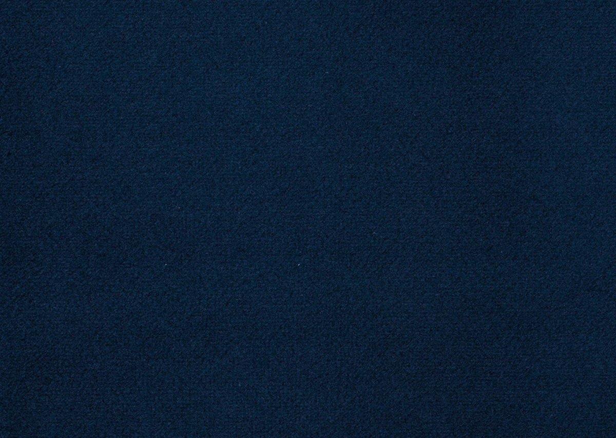 WOHNLANDSCHAFT in Velours Dunkelblau  - Schwarz/Dunkelblau, Design, Textil/Metall (195/383/219cm) - Beldomo Style