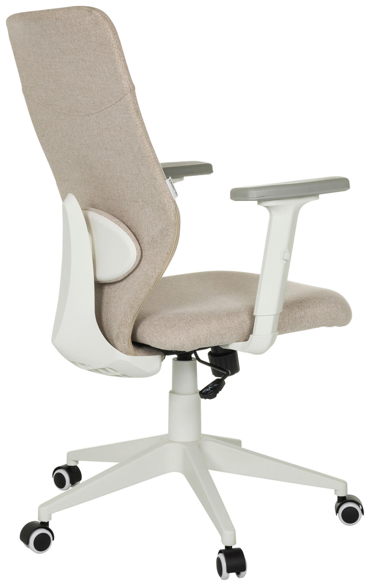 OTOČNÁ ŽIDLE, plochá tkanina, béžová - šedá/bílá, Moderní, textil/plast (70/115/70cm) - MID.YOU