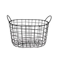 KORB - Schwarz, KONVENTIONELL, Metall (35/20/23cm)